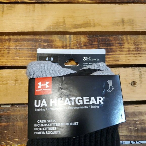 UA Heatgear Crew Sock Mens Medium - Picture 2 of 5